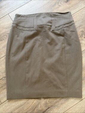 Express Light Brown Pencil Skirt - Women